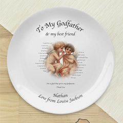 Cherubs God Parent 8" Coupe Plate