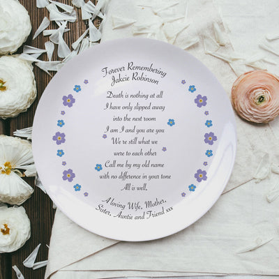 Forget Me Not 8" Bone China Plate
