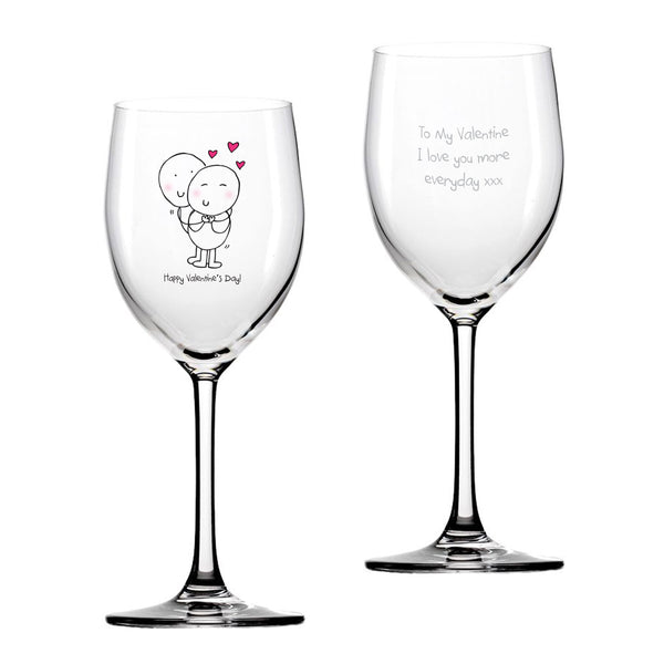 Chilli & Bubbles Valentines Day Wine Glass