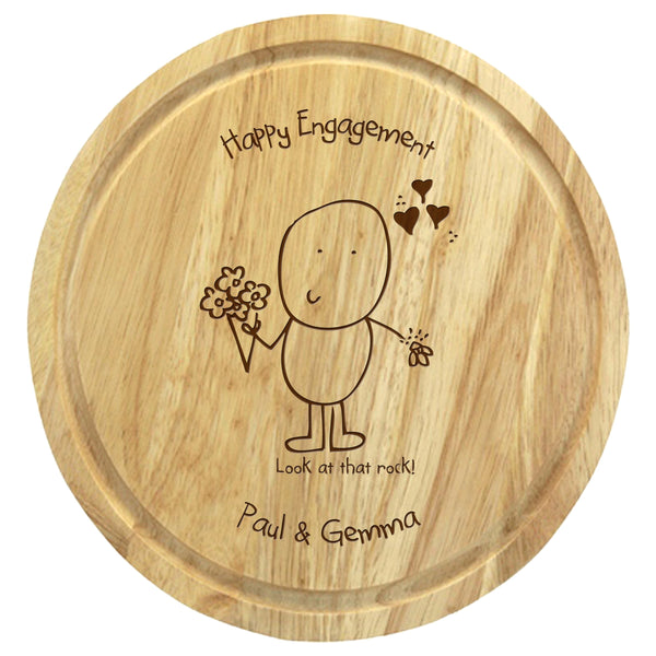 Chilli & Bubbles Engagement Chopping Board