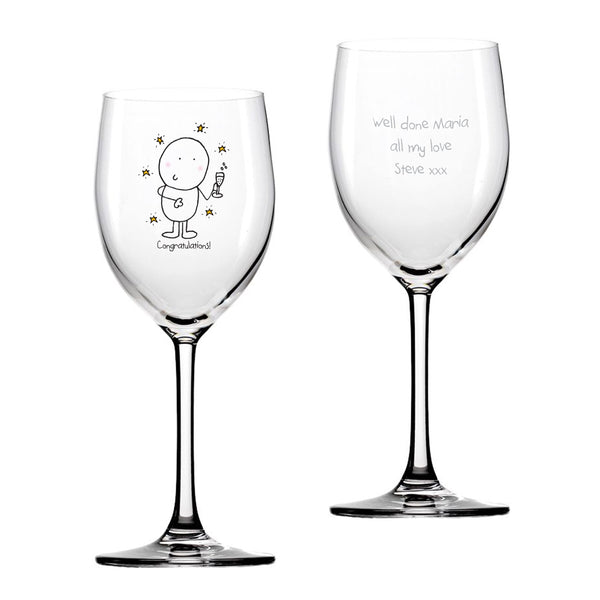 Chilli & Bubbles Congratulation Wine Glass