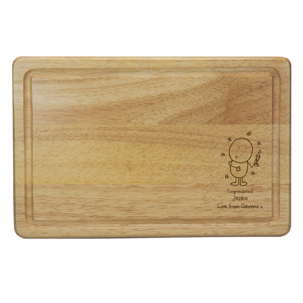 Chilli & Bubbles Congrats Rectangle CheeseBoard