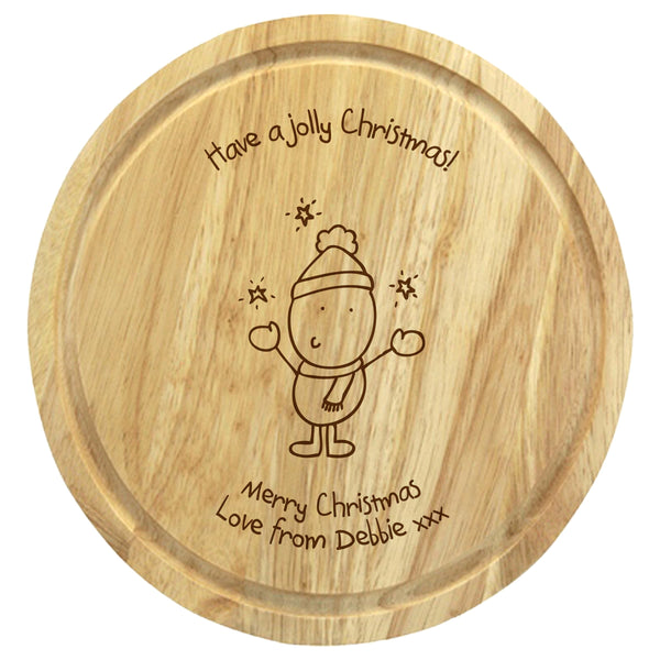 Chilli & Bubbles Jolly Xmas Chopping Board