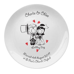 Graffiti Wedd Character 8" Bone China Coupe Plate