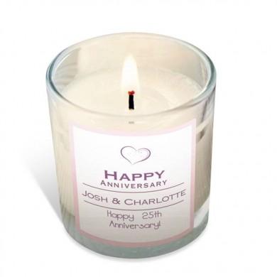 Happy Anniversary Vanilla Scented Candle