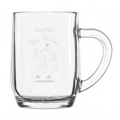 Etched Wedding Character 1/2 Pint Tankard