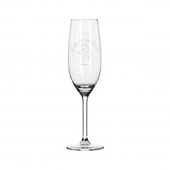 Etched Wedding Character Champagne Flute