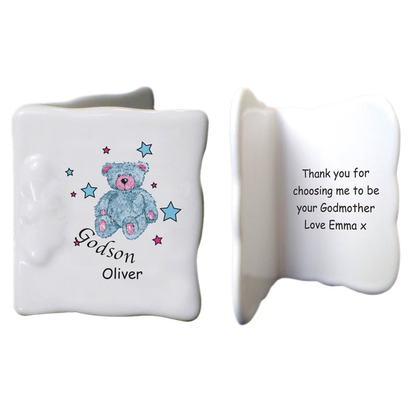 T&S Blue Godson Bone China Message Card