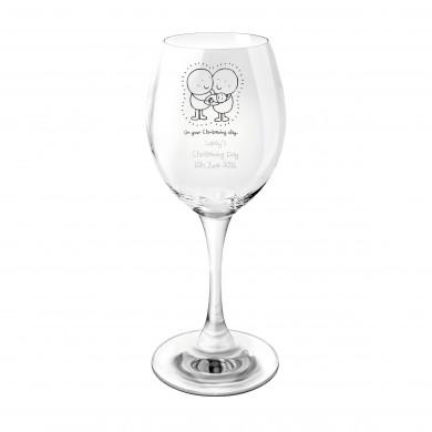 Chilli & Bubbles Christening Wine Glass