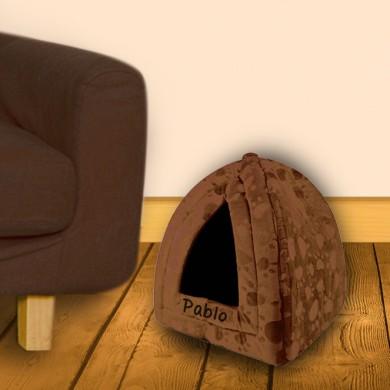 Brown Pyramid Pet Bed