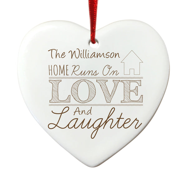 Love & Laughter Hanging Heart