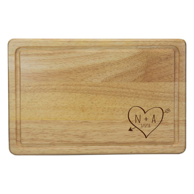 Sketch Heart Rectangle Chopping Board