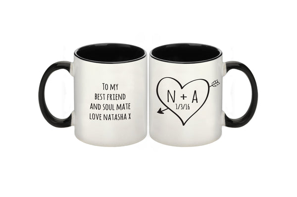 Sketch Heart Sublimation Mug