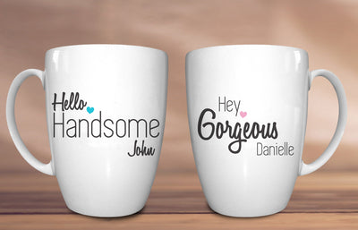 His & Hers Conical Mug Set