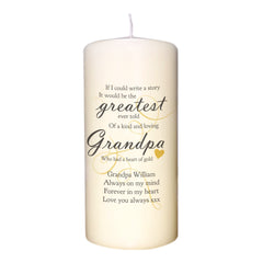 Memorial Greatest Story Candle