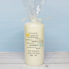 Showers of Love Memorial Candle