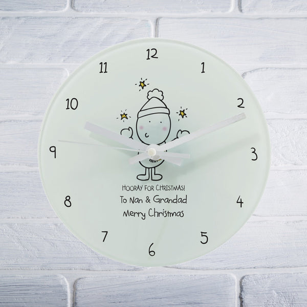 Chilli & Bubbles Generic Christmas Round Clock