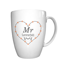 Mr Heart Conical Mug