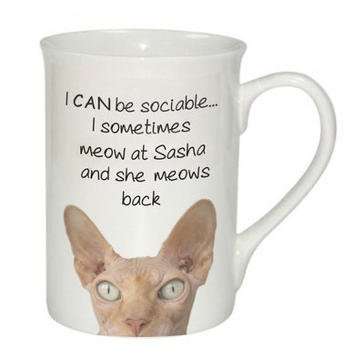 Sociable Cat Windsor Mug