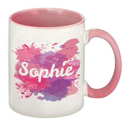 Splash Sublimation Mug Pink