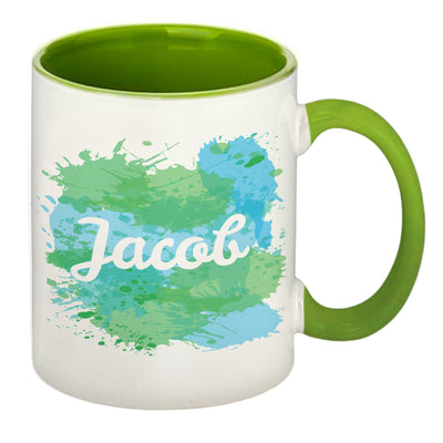 Splash Sublimation Mug Green