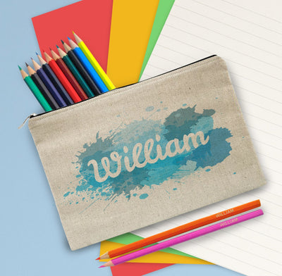 Splash Pencil Case with Pencils