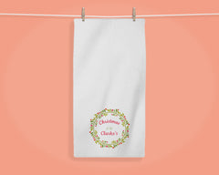 Contemporary Wreath Tea Towel