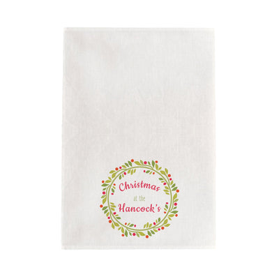 Contemporary Wreath Tea Towel