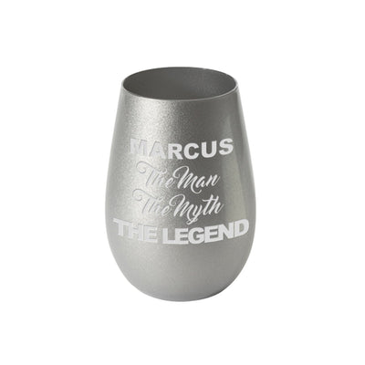 Legend Metallic Silver Glass