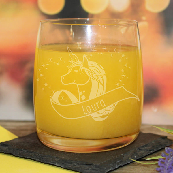 Unicorn Heart Tumbler Glass