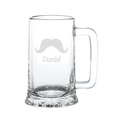 Moustache Pint Glass