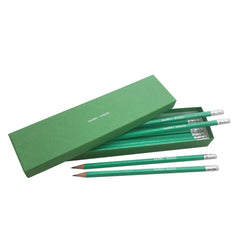 12 Green Glitter Lead Pencils in a Green Box