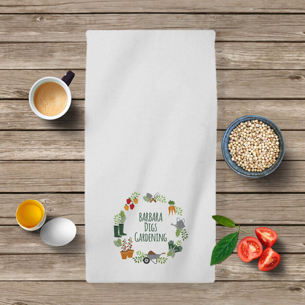 Digs Gardening Tea Towel