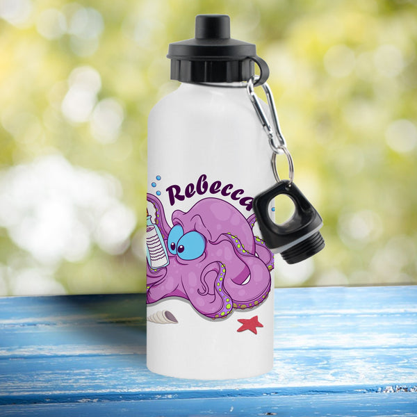 Underwater Adventure Octo pus White Drinks Bottle