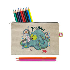 Underwater Adv Octopus Pencil Case & Pencils