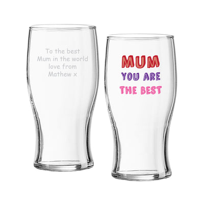 Mum You Are…. Tulip Pint Glass