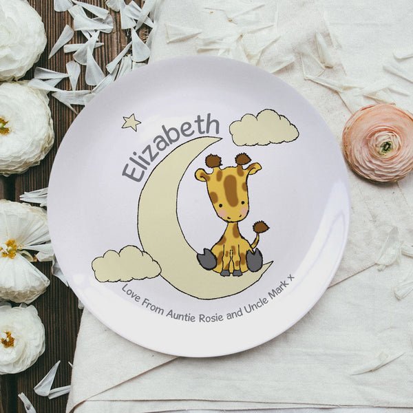 Sweet Dreams Giraffe 8" Bone China Plate