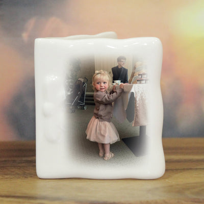 Personalised Photo Bone China Message Card