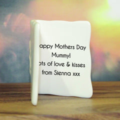 Personalised Photo Bone China Message Card