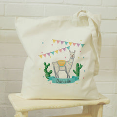 Llama Fiesta Tote Bag