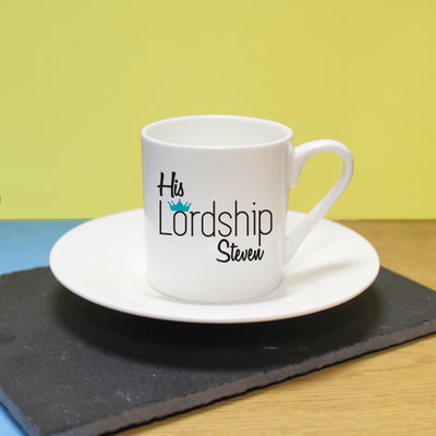 His Lordship Espresso Cup & Saucer