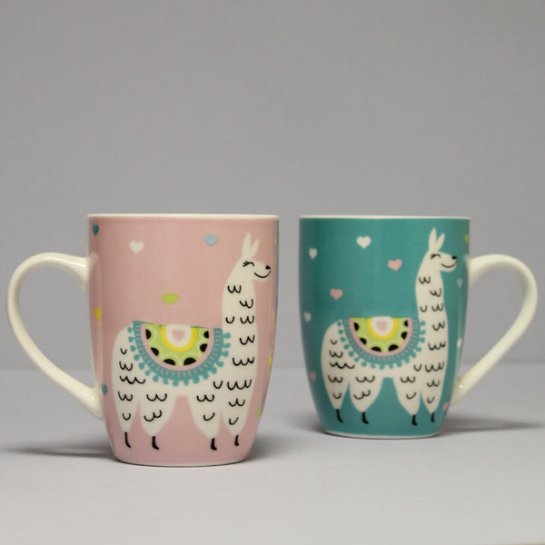 Set of 2 Llama mugs