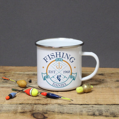 Fishing Club Enamel Mug