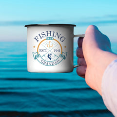 Fishing Club Enamel Mug