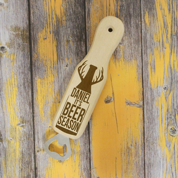 Beer Season Wooden Bottle Opener