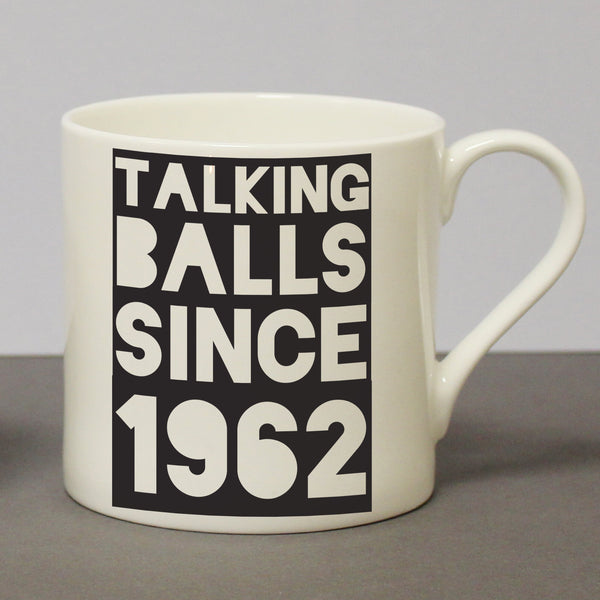 Talking Balls Since Chunky Balmoral Mug