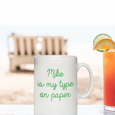 My Type on paper Sublimation Mug