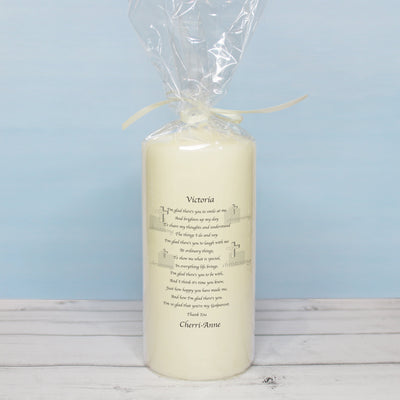 Godparent Poem Candle