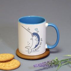 Whaley Like You Blue Inside Mug