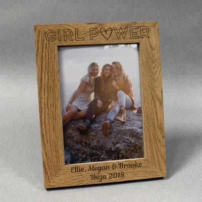 Girl Power Wooden Photo Frame